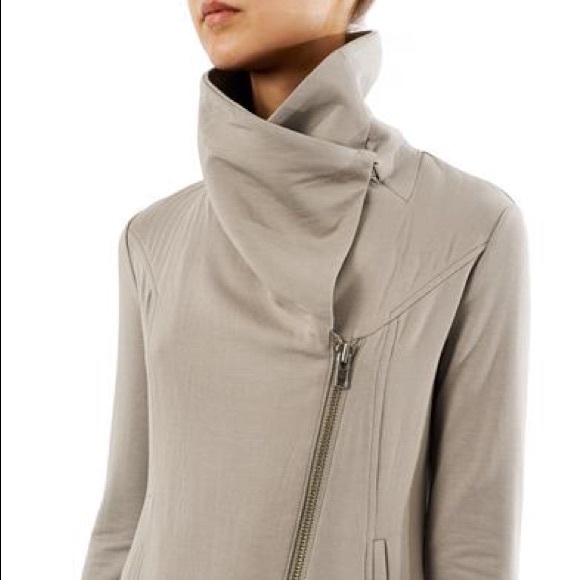 Helmut Lang Jackets & Blazers - Helmut Lang Jersey Biker Jacket